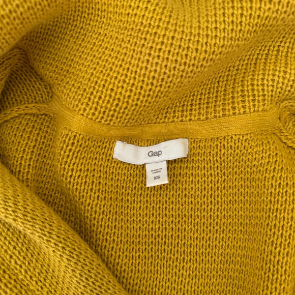 GAP | Citron Knit Zip Up Sweater Jacket - Size: XS - Picture 4 of 5